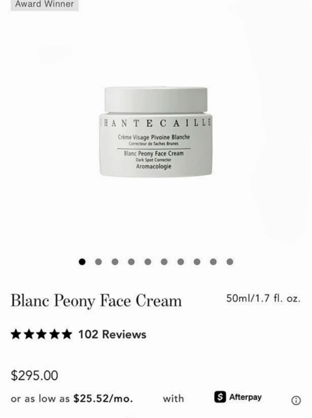 Chantecaille Blanc Peony Face Cream 50ml
